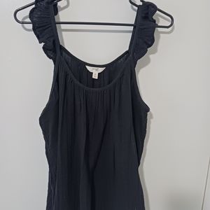 Womens Terra&Sky sleeveless blouse,,sizeless ,size0X, color black,